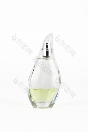 香水美丽的瓶孤立的白色背景香水美丽的瓶
