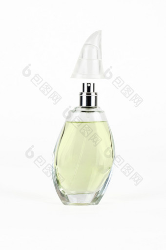香水美丽的瓶孤立的白色背景香水美丽的瓶