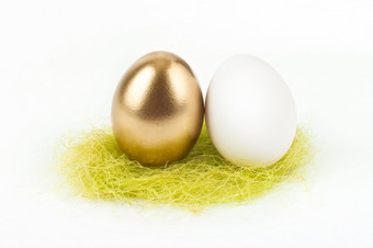 黄金蛋与白色蛋黄金蛋与白色