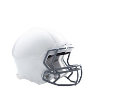 足球头盔孤立的白色背景足球头盔
