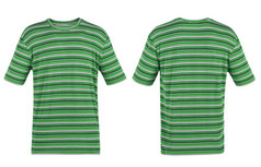 绿色条纹t恤白色绿色条纹t恤
