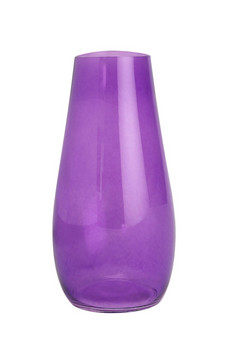 紫色的花瓶孤立的白色背景紫色的花瓶
