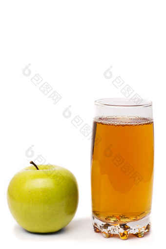 玻璃<strong>苹果</strong>汁和绿色<strong>苹果</strong>孤立的白色玻璃<strong>苹果</strong>汁和绿色<strong>苹果</strong>