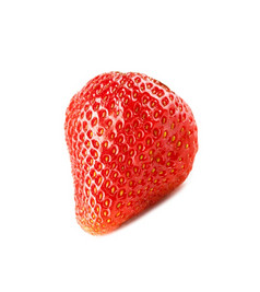 新鲜的草莓是放置白色