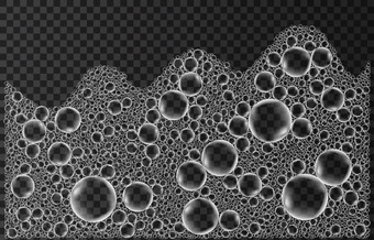 泡沫孤立的透明的背景白色肥皂洗发<strong>水</strong>泡沫现实的<strong>纹理</strong>向量肥皂<strong>水</strong>效果