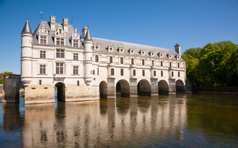 酒庄chenonceau在的河卢瓦尔谷法国酒庄chenonceau