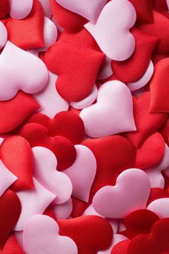 背景和纹理混合红色的和粉红色的心合适的为情人节一天婚礼一些其他的浪漫的事件混合红色的和粉红色的心