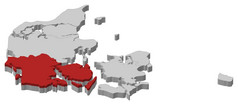 地图丹麦南丹麦突出显示政治地图丹麦与的几个地区在哪里南丹麦突出显示