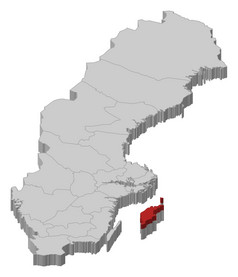 地图瑞典哥得兰岛县突出显示政治地图瑞典与的几个省在哪里哥得兰岛县突出显示