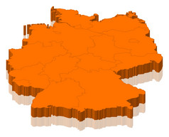 地图德国政治地图德国与的几个州