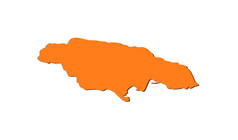地图牙买加政治地图牙买加与的几个县