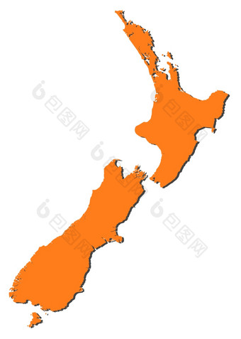 地图新新西兰政治地图新新西兰与的<strong>几个</strong>地区
