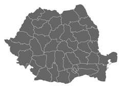 地图罗马尼亚政治地图罗马尼亚与的几个县