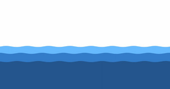 动画水波海海洋河概念阿尔法香奈儿