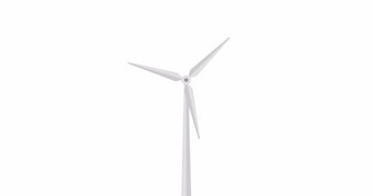 风涡轮动画生态站风能源概念平风格阿尔法香奈儿