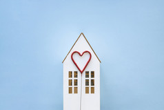 可爱的心玩具房子高决议照片可爱的心玩具房子高质量照片
