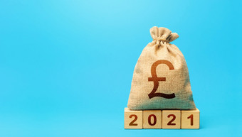 英国英镑英镑钱袋和块预算规划为下一个一年开始新十年业务计划和<strong>发展前景</strong>收入费用投资和融资