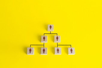 理想化的公司分层金字塔组织图表块经典因循守旧系统的leader-subordinate有效的组织业务和公共组织和机构