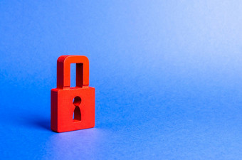 红色的挂锁信息安全保存秘密信息和值保护和保险黑客攻击安全个人数据隐私用户nsfw (病毒杀毒