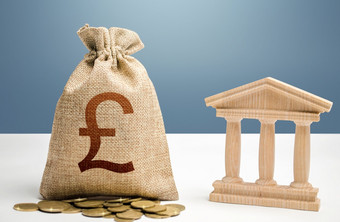 英国英镑英镑钱袋和银行政府建筑预算国家金融系统支持企业危机贷款贷款存款货币政策资源分配