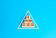 块金字塔象征着的层次结构社会公司组织模型因循守旧系统的传统的模型权力垂直人员管理从属分布职责