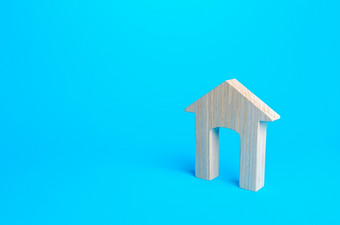 木房子数字蓝色的背景负担得起的舒适的住房概念新首页抵押贷款真正的房<strong>地产</strong>租<strong>金</strong>和出售房<strong>地产</strong>经纪人服务复制空间