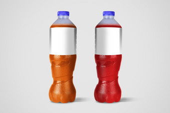 不含酒精的<strong>饮料瓶</strong>孤立的白色背景呈现适合为你的元素设计
