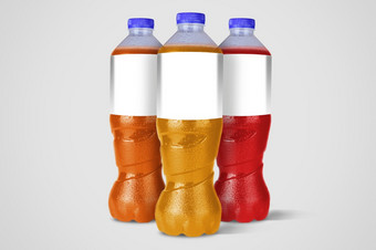 不含酒精的饮料瓶孤立的白色背景呈现适合为你的元素设计
