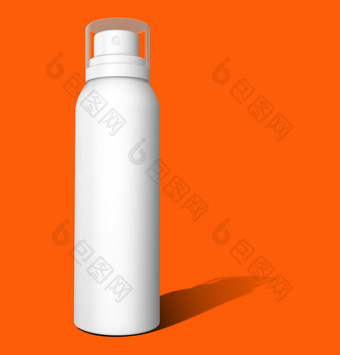 化妆品模型模板塑料容器为化妆品产品管奶油能美产品孤立的白色背景呈现