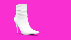 白色魅力高非常鞋子渲染合适的为你的美设计元素