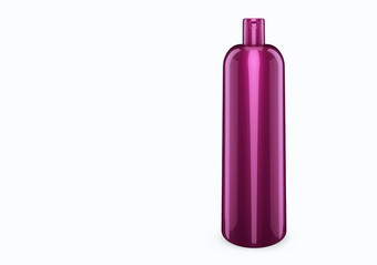 深淡紫色nacre洗发水塑料布特尔模型孤立的从背景洗发水塑料布特尔包设计空白卫生医疗身体面部哪模板插图