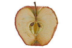 内部老苹果白色背景