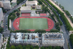 体育场巴黎法国捕获从的埃菲尔铁塔塔