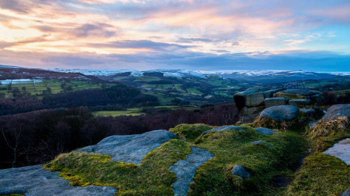 冬天希望谷在的峰区图片