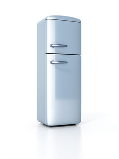 图像典型的冰箱孤立的白色