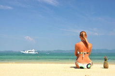 海滩场景这是一个岛泰国