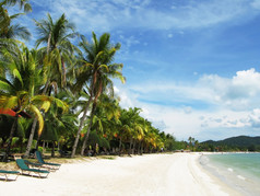 热带海滩朗考岛马来西亚