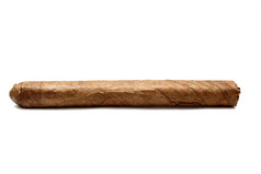 大古巴雪茄孤立的白色背景