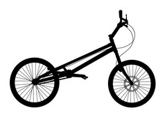 自行车向量轮廓自行车详细的向量轮廓运输