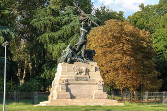 纪念碑8月纪念碑阵亡<strong>将士</strong>的88月的公园蒙塔尼奥拉博洛尼亚意大利