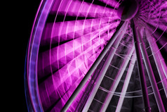 紫色的摩天轮的明星娱乐运动图片减少一个框架