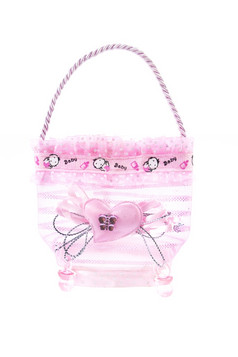 婴儿女孩纪念品小粉红色的塑料袋为糖果