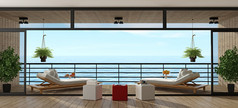 假期别墅与木阳台假期别墅与两个annabelle休息室木阳台呈现