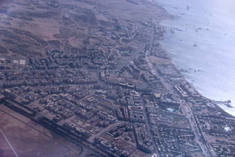空中城市视图与房子建筑海边埃及飞行以上国家全景图像埃及小镇见过从以上egyptial小镇从天空空中全景小镇海边空中城市视图与房子建筑海边埃及飞行以上国家