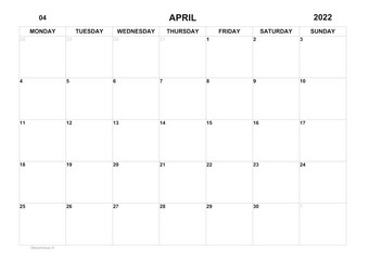 规划师为4月时间表为月每月日历组织者为1月业务计划待办事项列表为月空细胞规划师每月组织者日历周日开始规划师为4月时间表为月每月日历日历周日