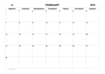 规划师为2月时间表为月每月日历组织者为2月业务计划待办事项列表为月空细胞规划师每月组织者日历周日开始规划师为4月时间表为月每月日历日历周日