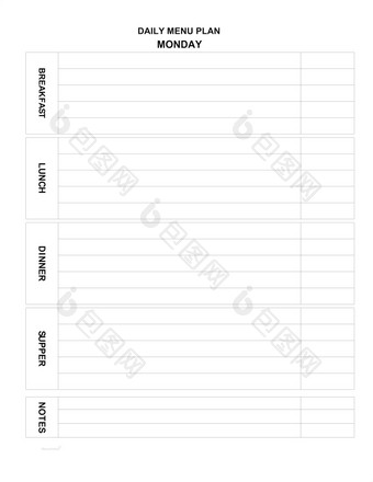 每天<strong>菜单</strong>计划为每一个一天家庭<strong>菜单</strong>为今天极简主义列表家庭主妇帮助餐厅房间<strong>菜单</strong>舒适的空空白为厨房列表填满周一餐空白为印刷餐规划师每天<strong>菜单</strong>计划为每一个一天家庭<strong>菜单</strong>为今天极简主义列表餐规划师