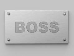 老板metall通过板插图业务概念老板metall通过板