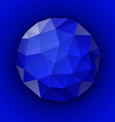向量蓝色的三角圆与多边形表面而且下降影子