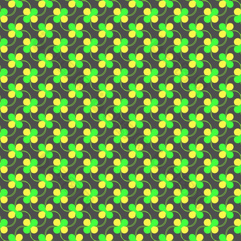 无缝的时尚的几何背景现代摘要模式平变形设计彩色的绿色而且黄色的春天模式
